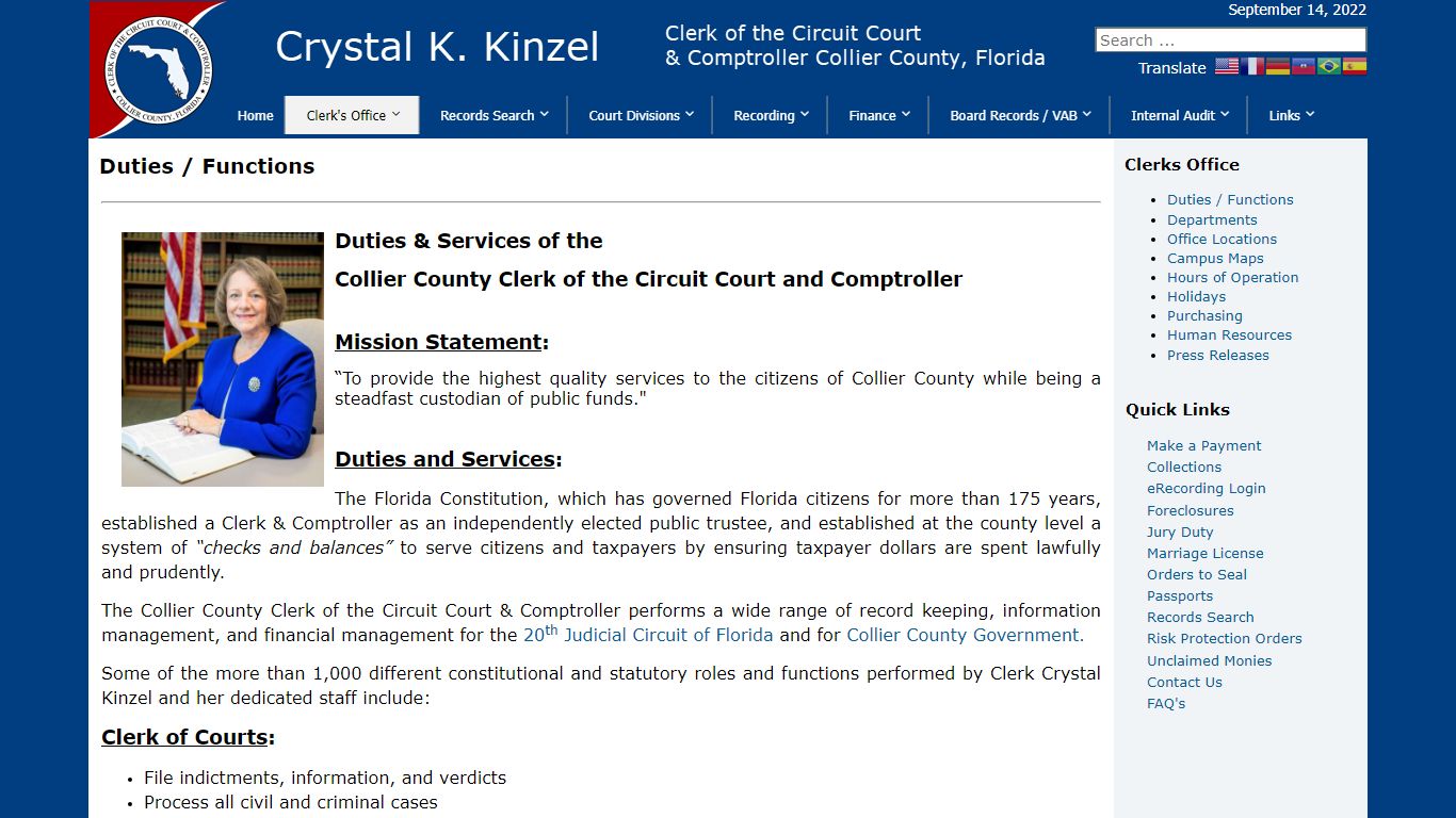 Clerk's Office - Collier County